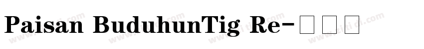 Paisan BuduhunTig Re字体转换